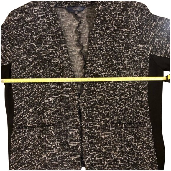RACHEL ROY Tweed Knit Mixed Media Jacket Top - Picture 9 of 14